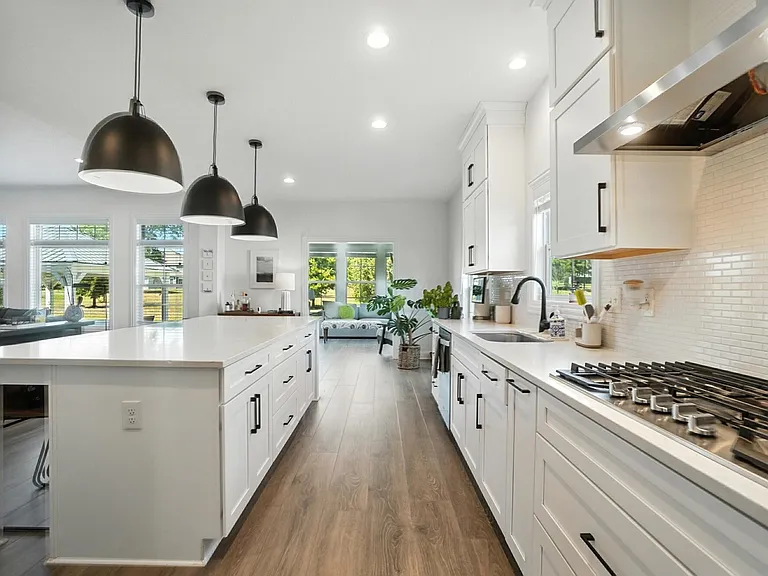 A renovated kitchen in a Dublin, Ohio home